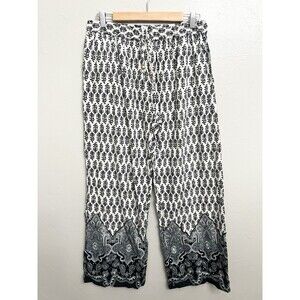 Exclusively For Signals Medium Pull-On Boho Pants Pockets Boho Black Wide Leg
